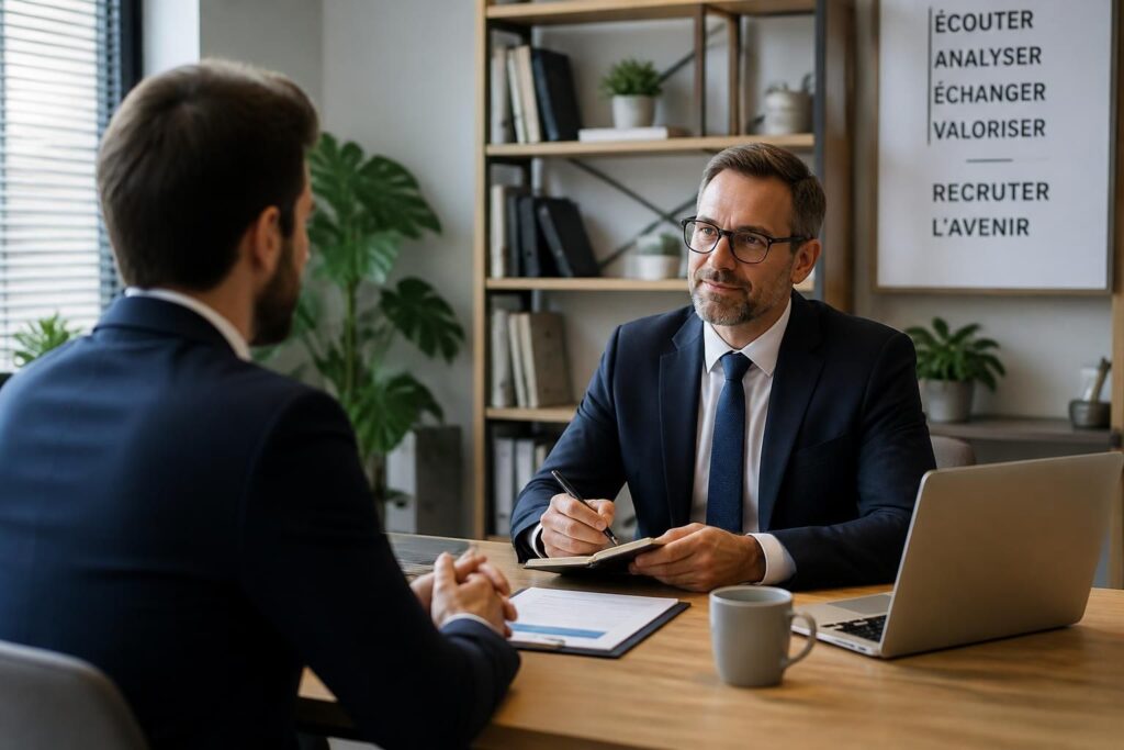 découvrez comment conduire un entretien d'embauche efficace avec notre trame détaillée et nos bonnes pratiques pour sélectionner les meilleurs candidats en toute confiance.