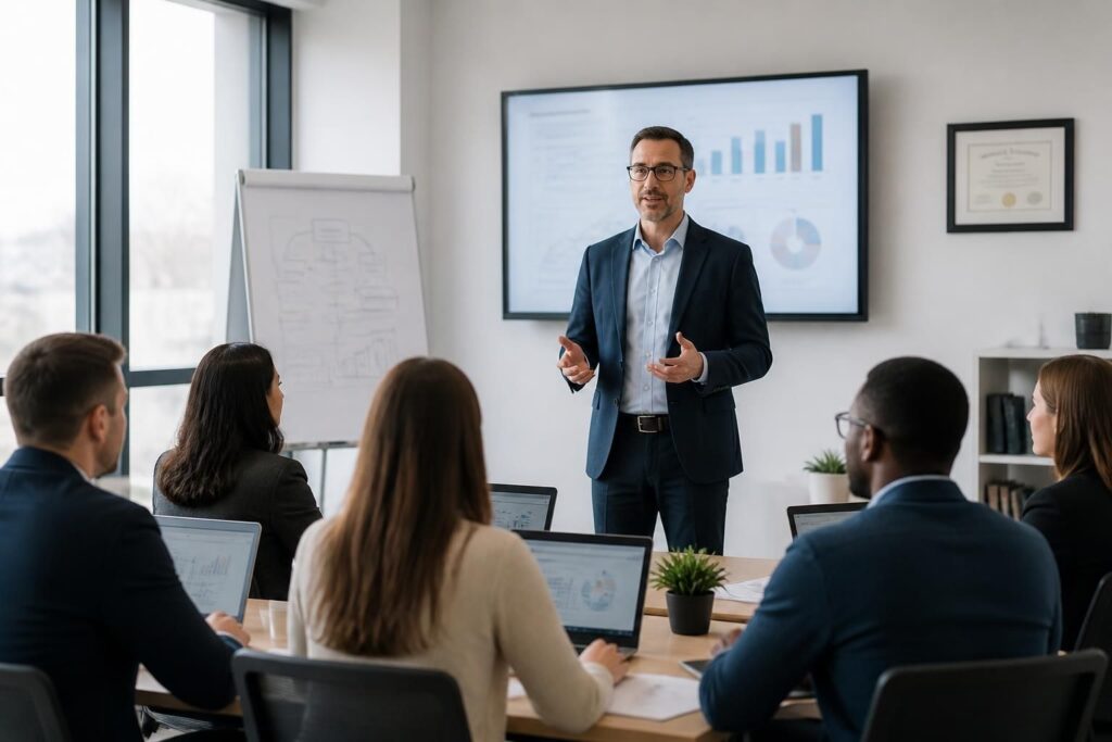 découvrez comment devenir formateur professionnel, les différents statuts possibles, les certifications requises et les missions clés de ce métier essentiel.