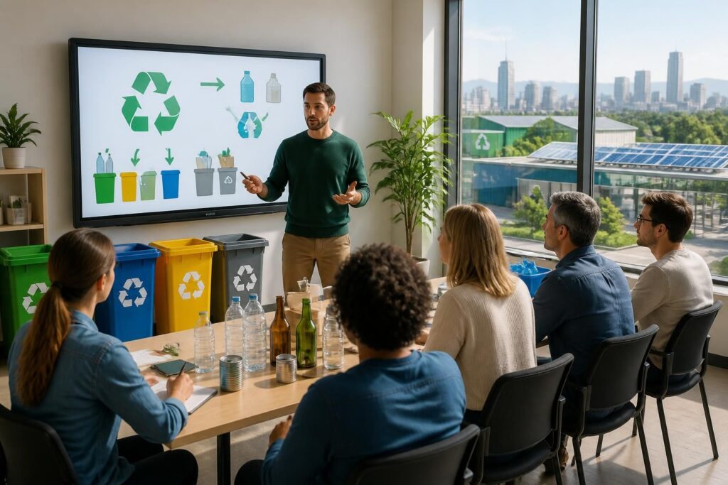 devenez un expert du recyclage grâce à notre formation en gestion des déchets. apprenez les meilleures pratiques pour réduire, trier et valoriser les déchets efficacement.