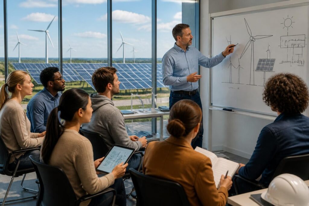 découvrez comment réussir votre reconversion dans les énergies renouvelables grâce à un guide complet des parcours et formations adaptés pour un avenir professionnel durable.