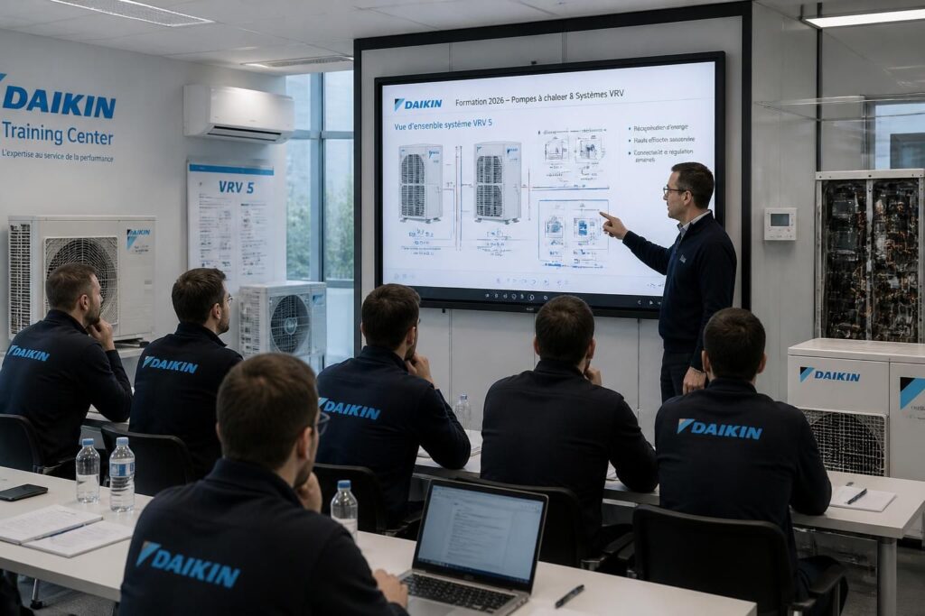 découvrez les formations daikin 2026 sur les pompes à chaleur et systèmes vrv pour maîtriser les dernières technologies et optimiser vos compétences.