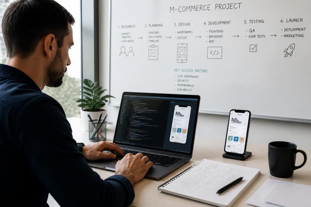 découvrez les étapes clés pour développer une application m-commerce performante et réussir votre projet mobile avec succès.