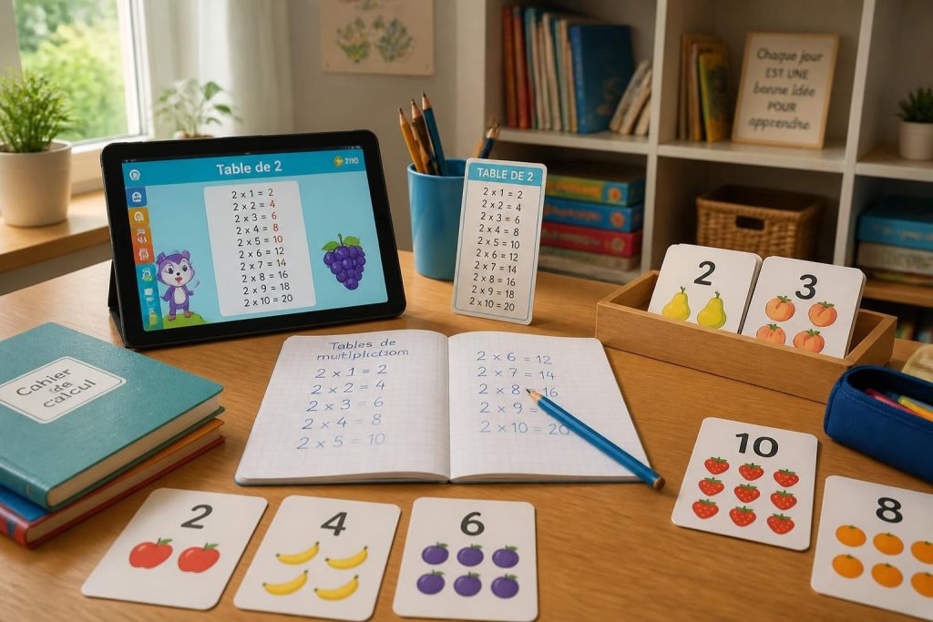 Table de 2 et tables de multiplication : astuces pour apprendre facilement